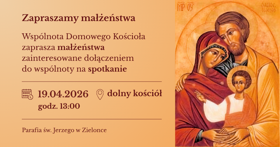 Domowy Kościół zaprasza na spotkanie
